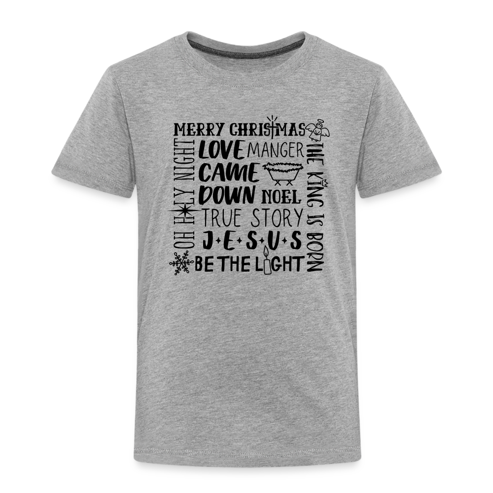 Christmas Collage Toddler T-Shirt - heather gray