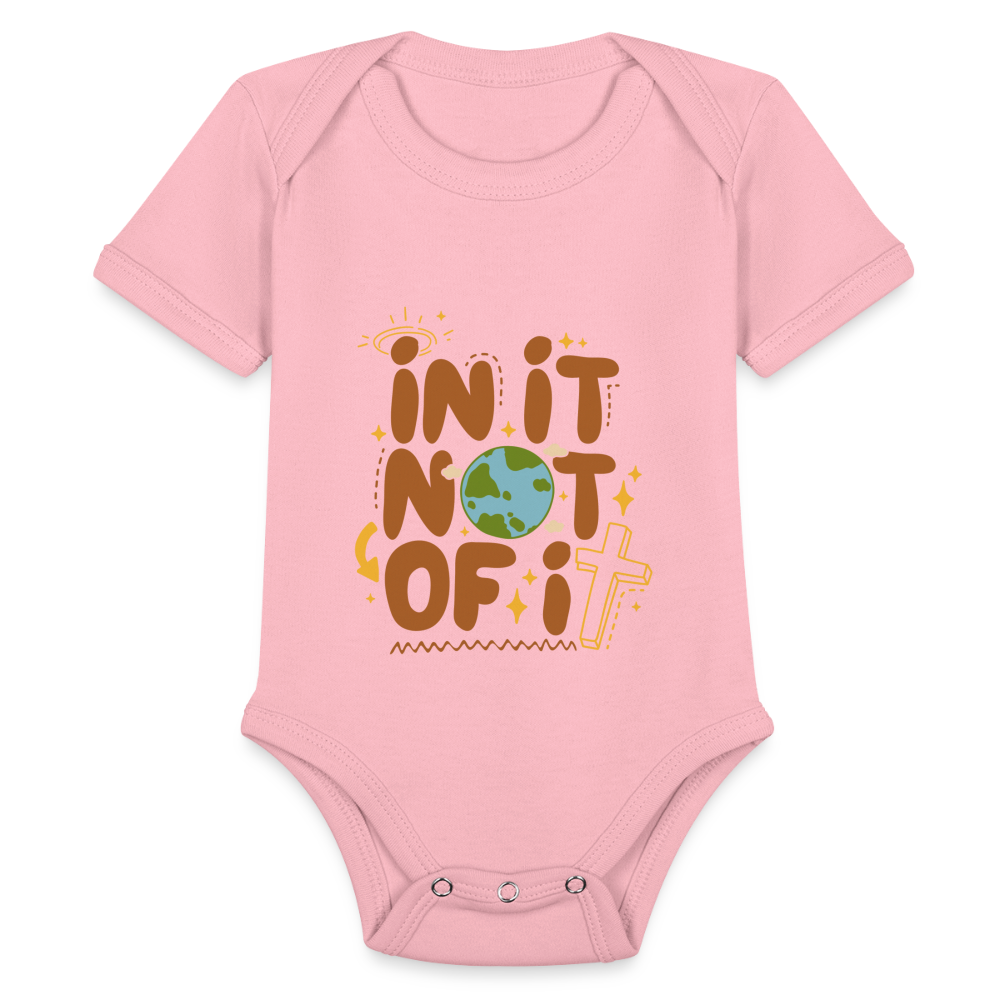 In It Not of It Baby Onesie Bodysuit - light pink