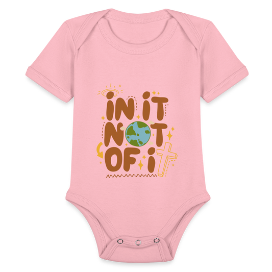 In It Not of It Baby Onesie Bodysuit - light pink