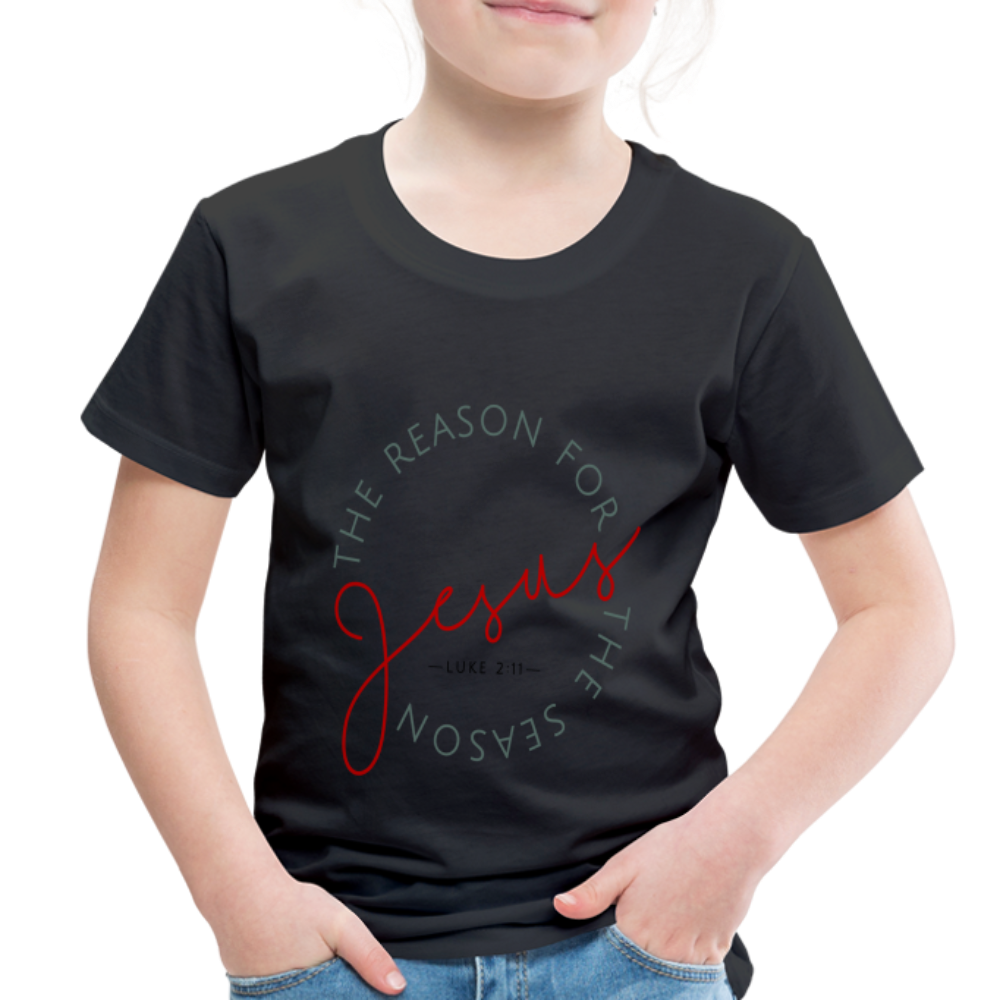 The Reason for the Season Christmas Toddler Shirt - black