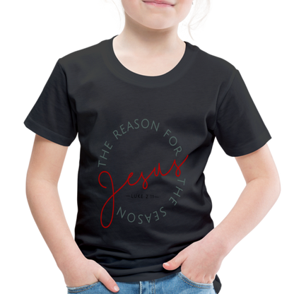 The Reason for the Season Christmas Toddler Shirt - black