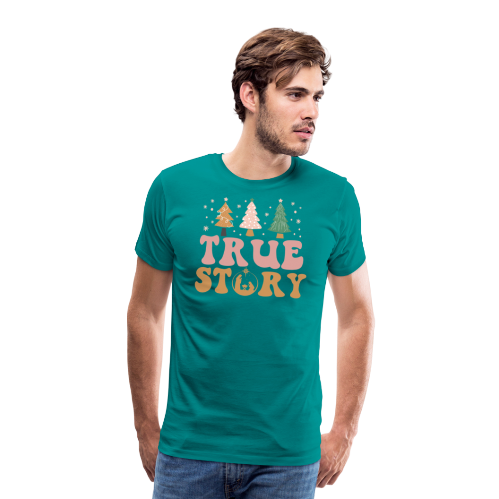 True Story Christmas Family Men's Premium T-Shirt - teal