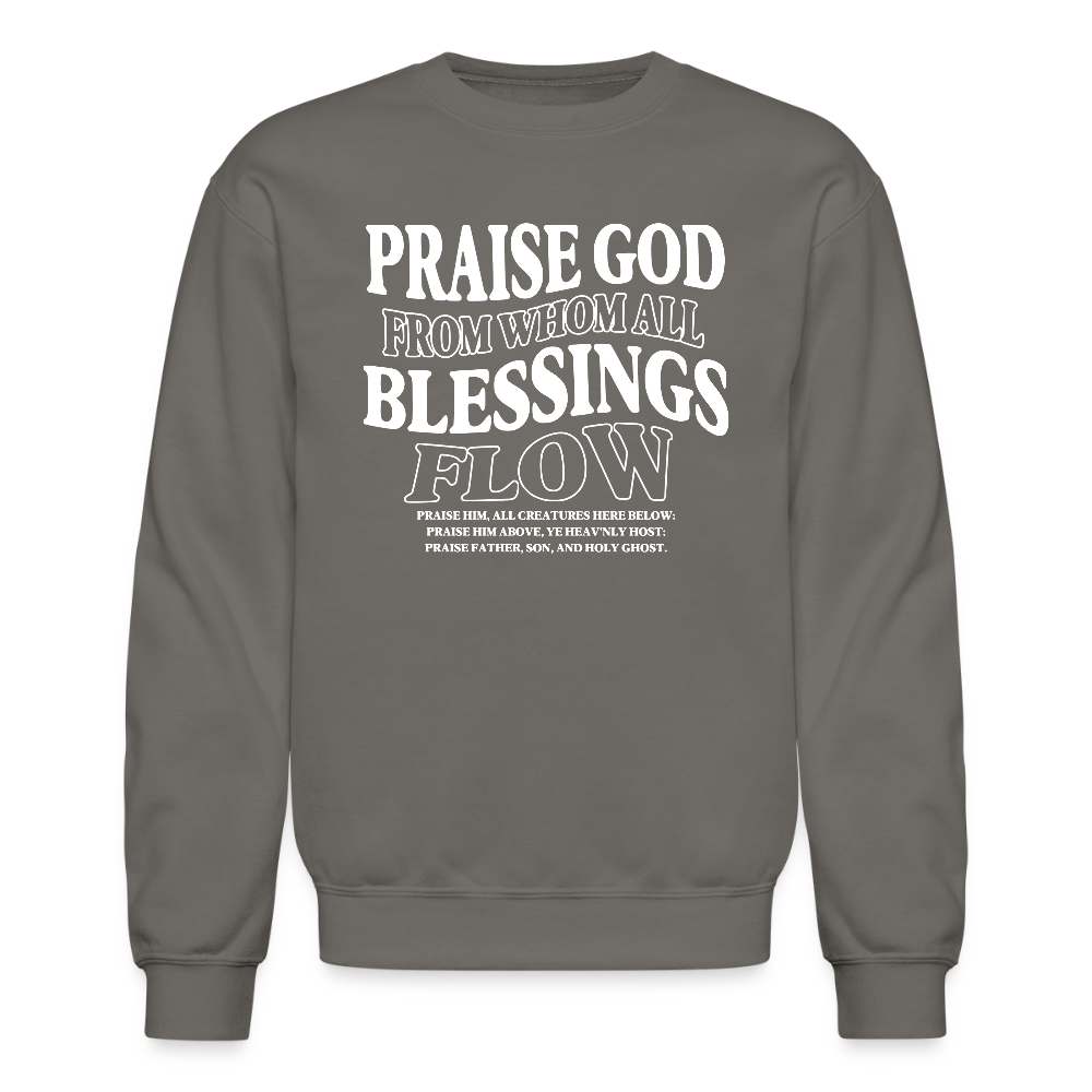 Praise God from Whom All Blessings Flow Men's Sweater - asphalt gray