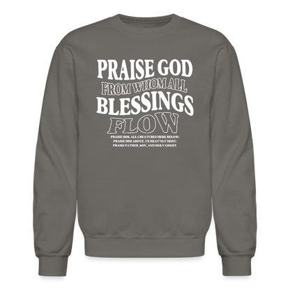 Praise God from Whom All Blessings Flow Men's Sweater - asphalt gray