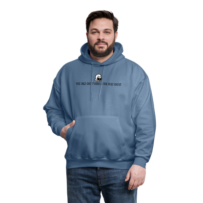 The Only Ghost Here is the Holy Ghost (Bible) Men's Hoodie - denim blue