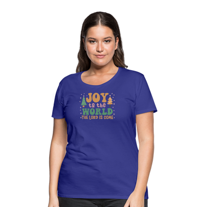 Joy to the World Christmas Family Women’s Premium T-Shirt - royal blue