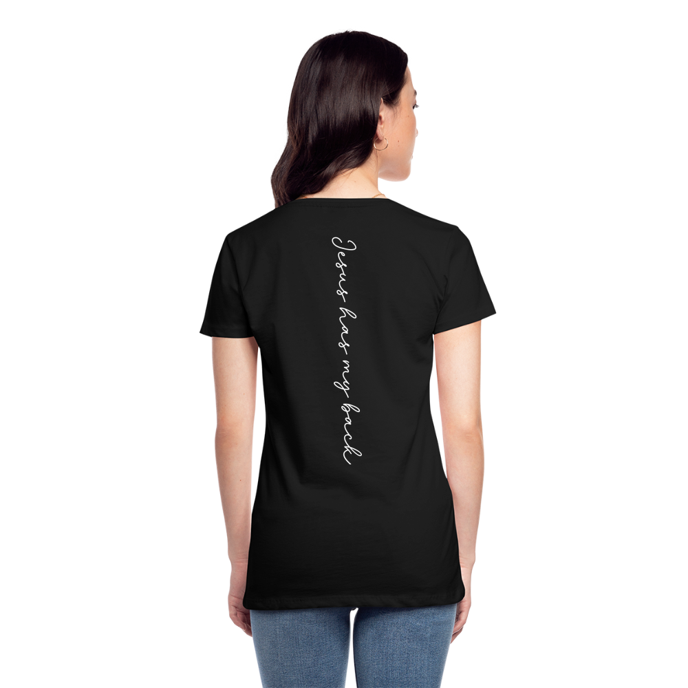 Jesus has My Back Women's T-Shirt - black