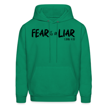 Fear is a Liar Men's Hoodie - kelly green