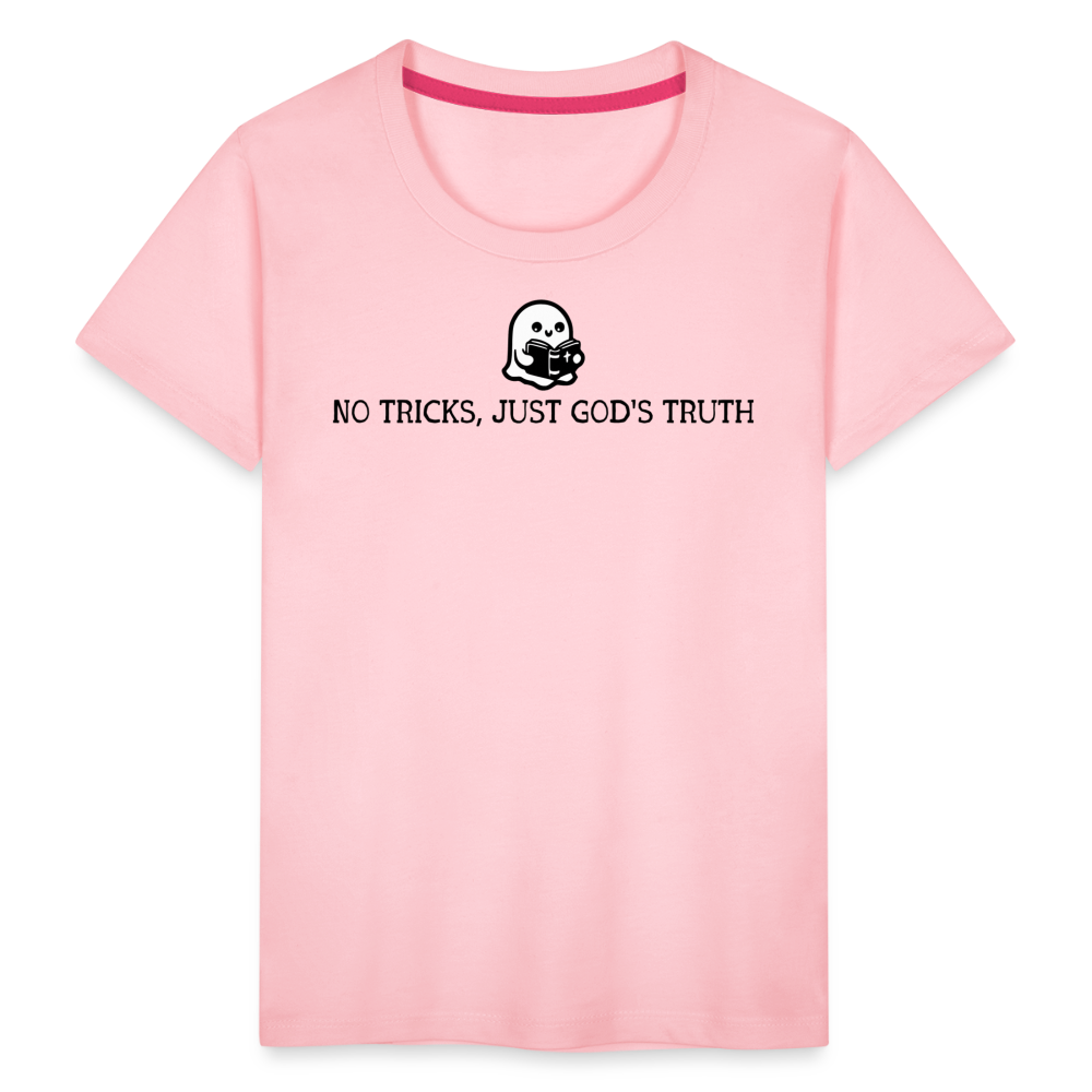 No Tricks Just God's Truth Toddler T-Shirt - pink