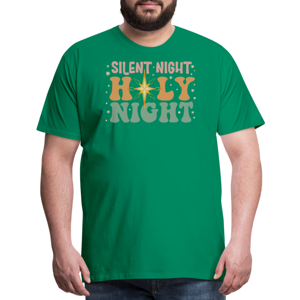 Silent Night Christmas Family Men's Premium T-Shirt - kelly green