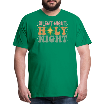 Silent Night Christmas Family Men's Premium T-Shirt - kelly green