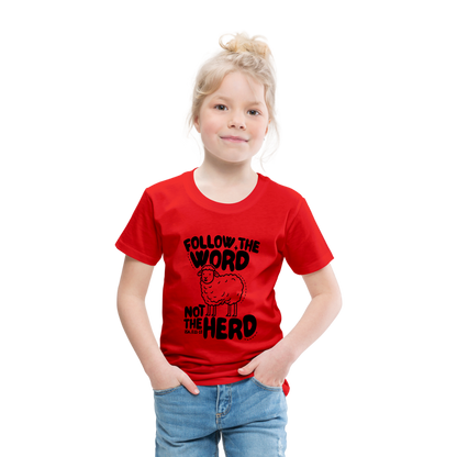 Follow the Word Toddler T-Shirt - red