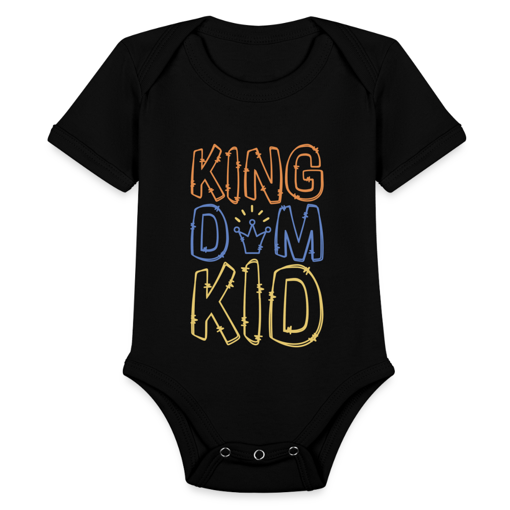 Kingdom Kid Baby Onesie Bodysuit - black