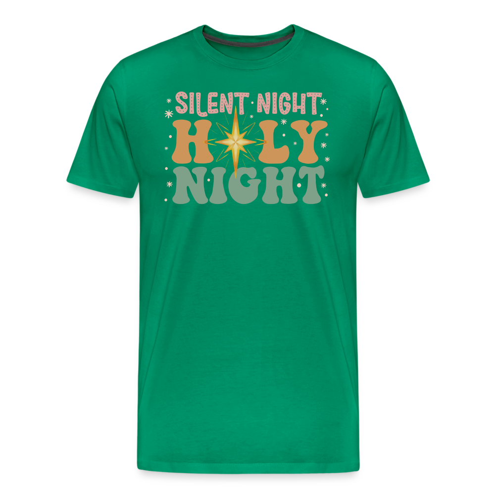 Silent Night Christmas Family Men's Premium T-Shirt - kelly green