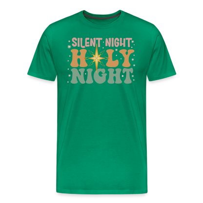 Silent Night Christmas Family Men's Premium T-Shirt - kelly green