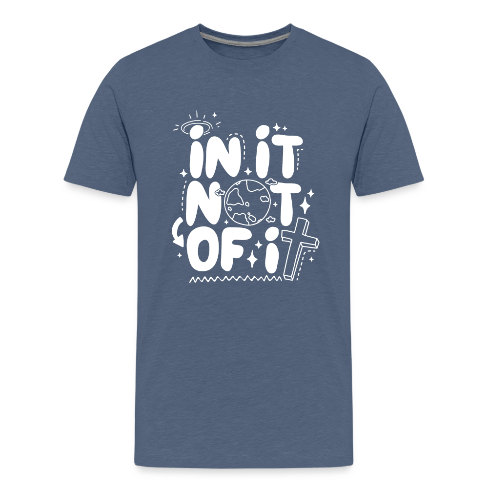 In It Not of It Kid's (W) T-Shirt - heather blue