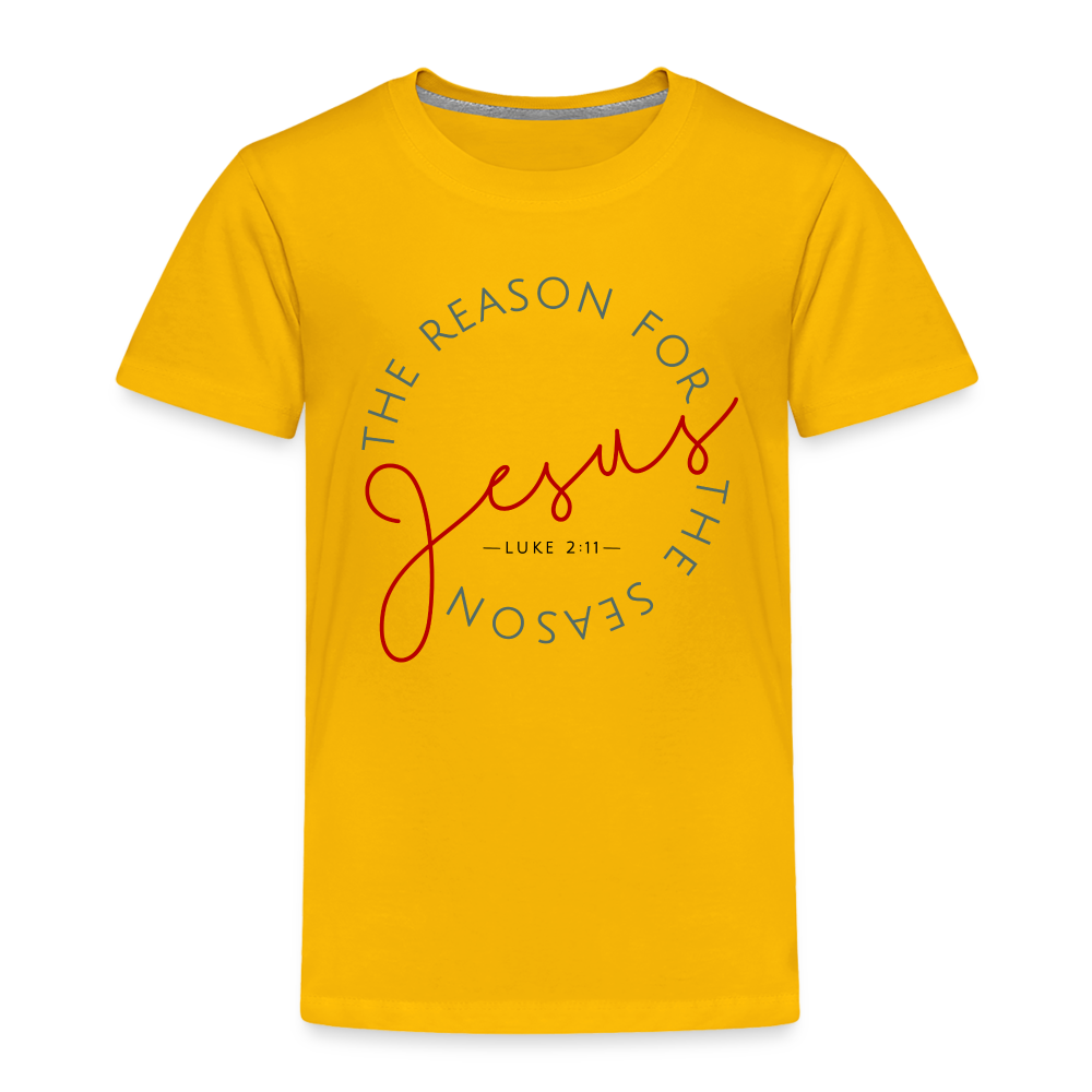 The Reason for the Season Christmas Toddler Shirt - sun yellow