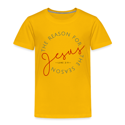 The Reason for the Season Christmas Toddler Shirt - sun yellow