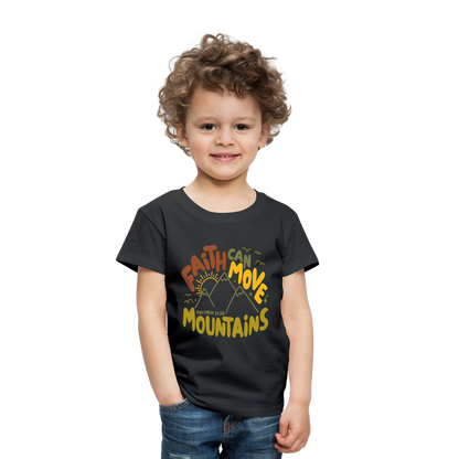 Faith Can Move Mountains (Color) Toddler T-Shirt - black