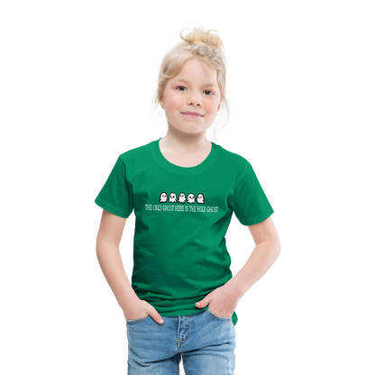 The Only Ghost Here is the Holy Ghost (W) Toddler T-Shirt - kelly green