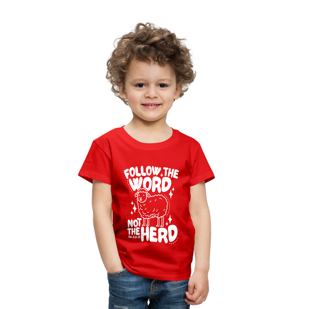 Follow the Word (W) Toddler T-Shirt - red