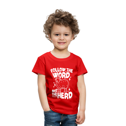 Follow the Word (W) Toddler T-Shirt - red