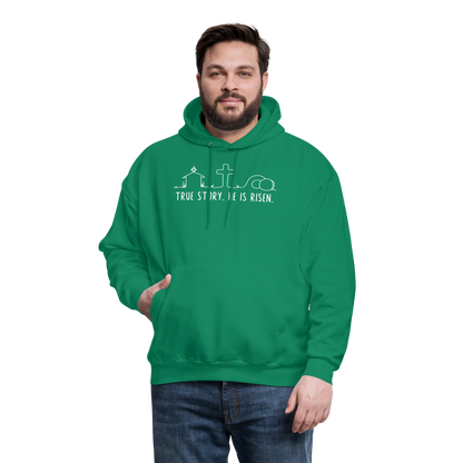 True Story He is Risen (W) Men's Sweater - kelly green