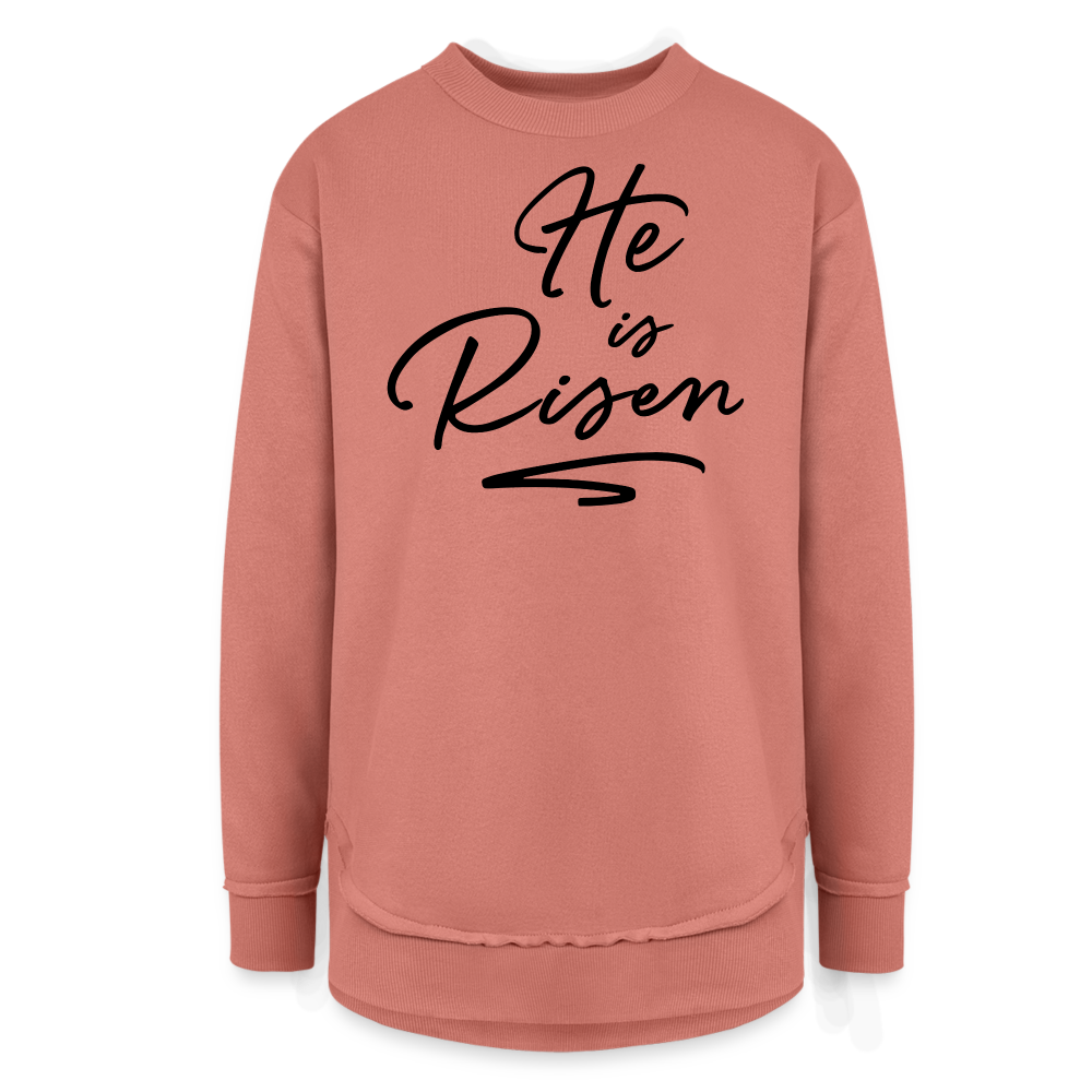 He is Risen Women's Long Sleeve Weekend Tunic - mauve