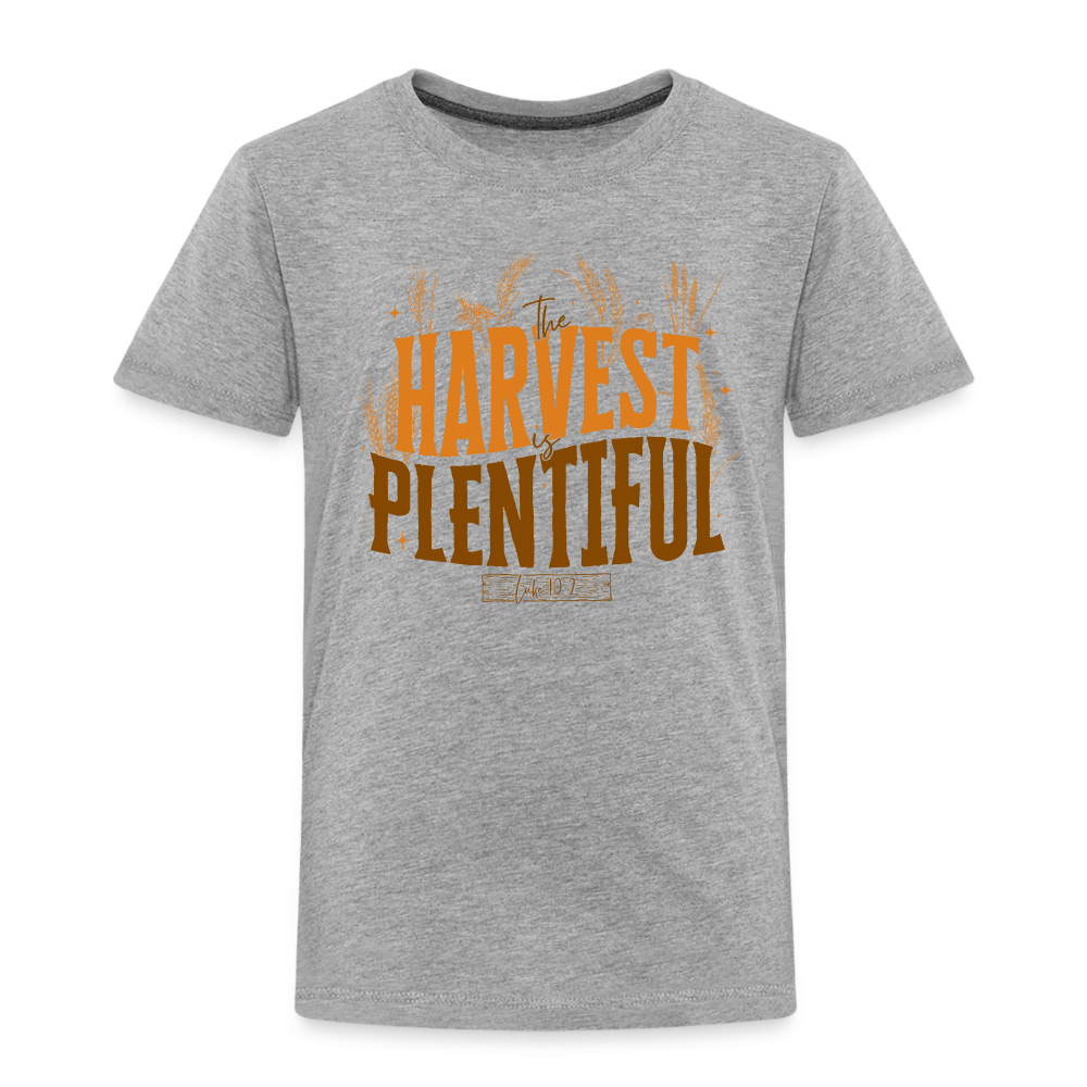 The Harvest is Plentiful (Color) Toddler T-Shirt - heather gray