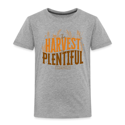 The Harvest is Plentiful (Color) Toddler T-Shirt - heather gray