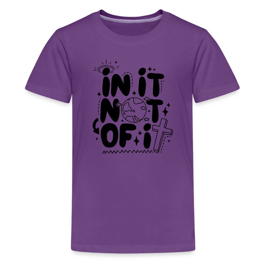 In It Not of It Kid's T-Shirt - purple