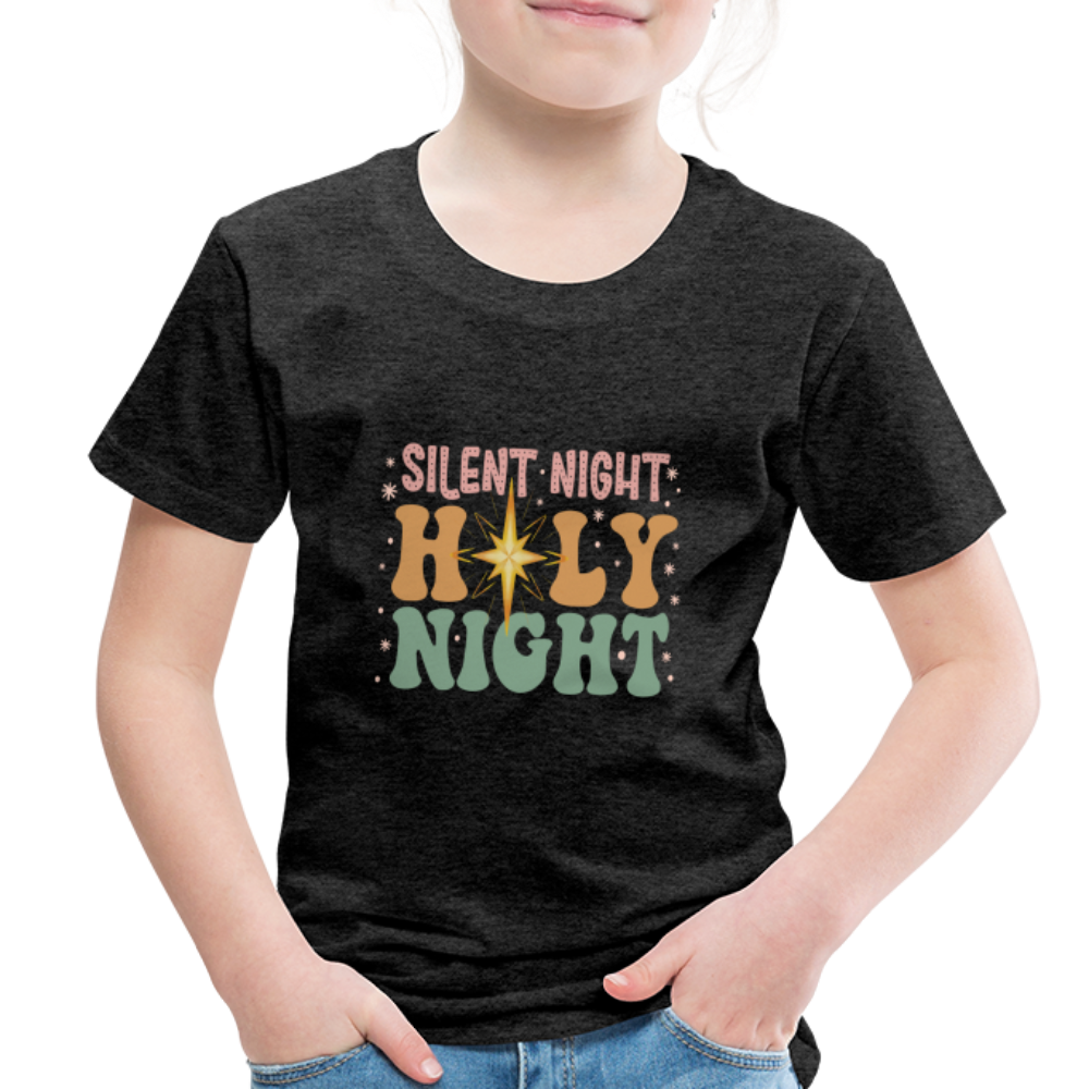 Silent Night Christmas Family Toddler Premium T-Shirt - charcoal grey