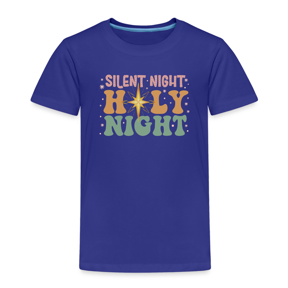 Silent Night Christmas Family Toddler Premium T-Shirt - royal blue