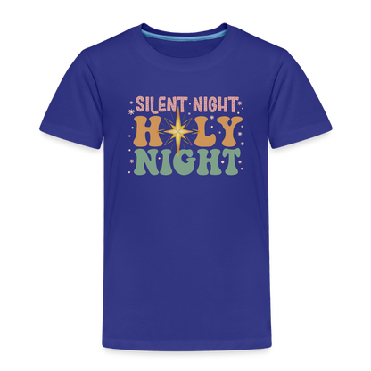 Silent Night Christmas Family Toddler Premium T-Shirt - royal blue