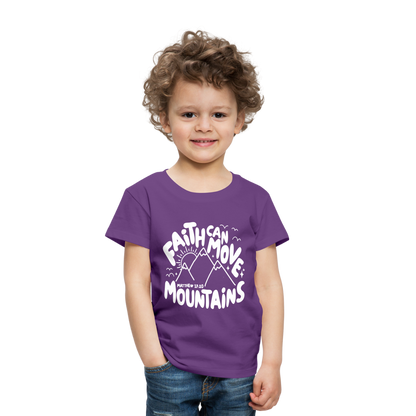 Faith Can Move Mountains (W) Toddler T-Shirt - purple