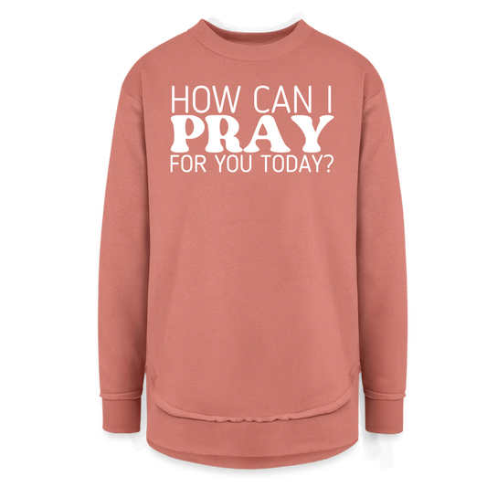 How Can I Pray for You Today (W) Women's Sweater Tunic - mauve