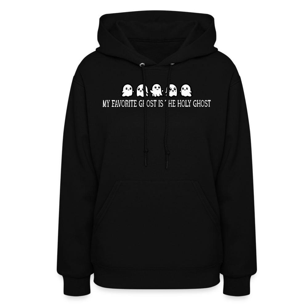 My Favorite Ghost is the Holy Ghost (W) Women's Hoodie - black