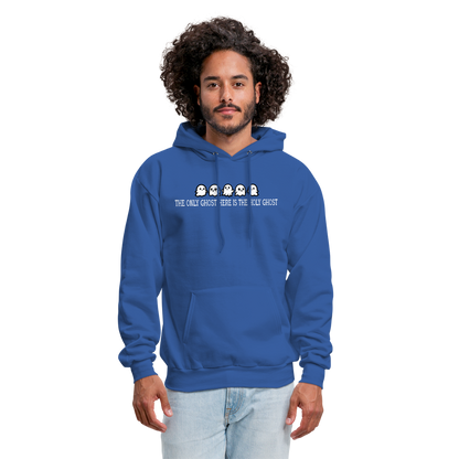 The Only Ghost Here is the Holy Ghost (W) Men's Hoodie - royal blue