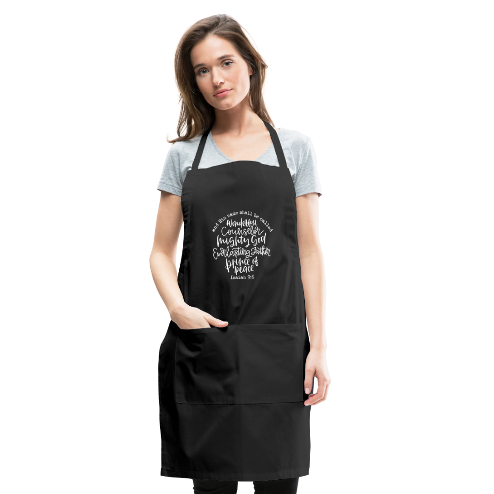 And His Name Shall Be Called Apron - black