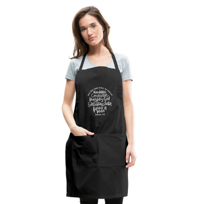 And His Name Shall Be Called Apron - black