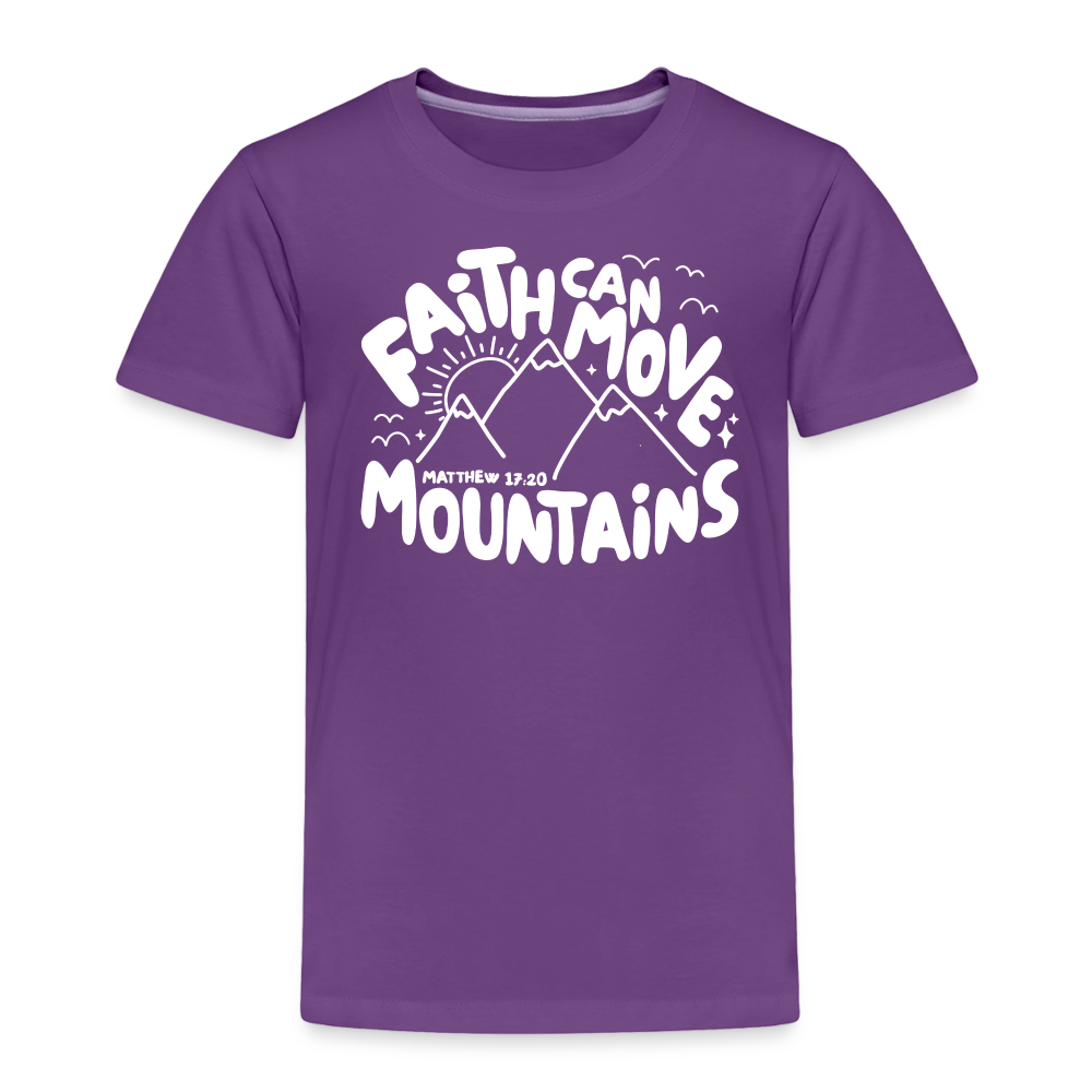 Faith Can Move Mountains (W) Toddler T-Shirt - purple