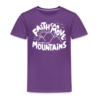 Faith Can Move Mountains (W) Toddler T-Shirt - purple