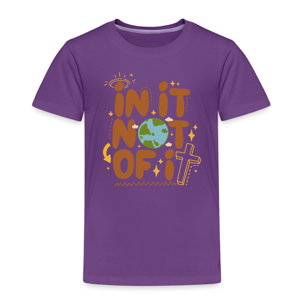 In It Not of It Toddler T-Shirt - purple