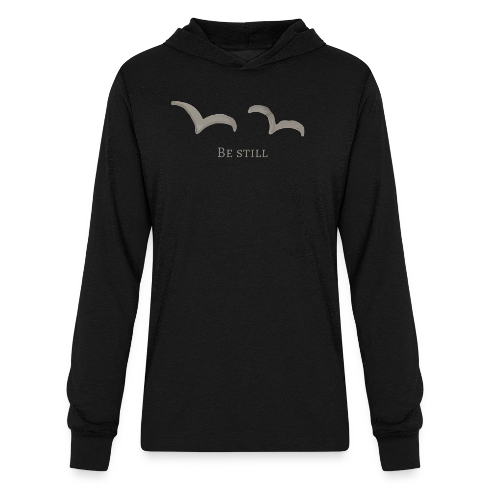 Be Still Men's Long Sleeve Shirt - black