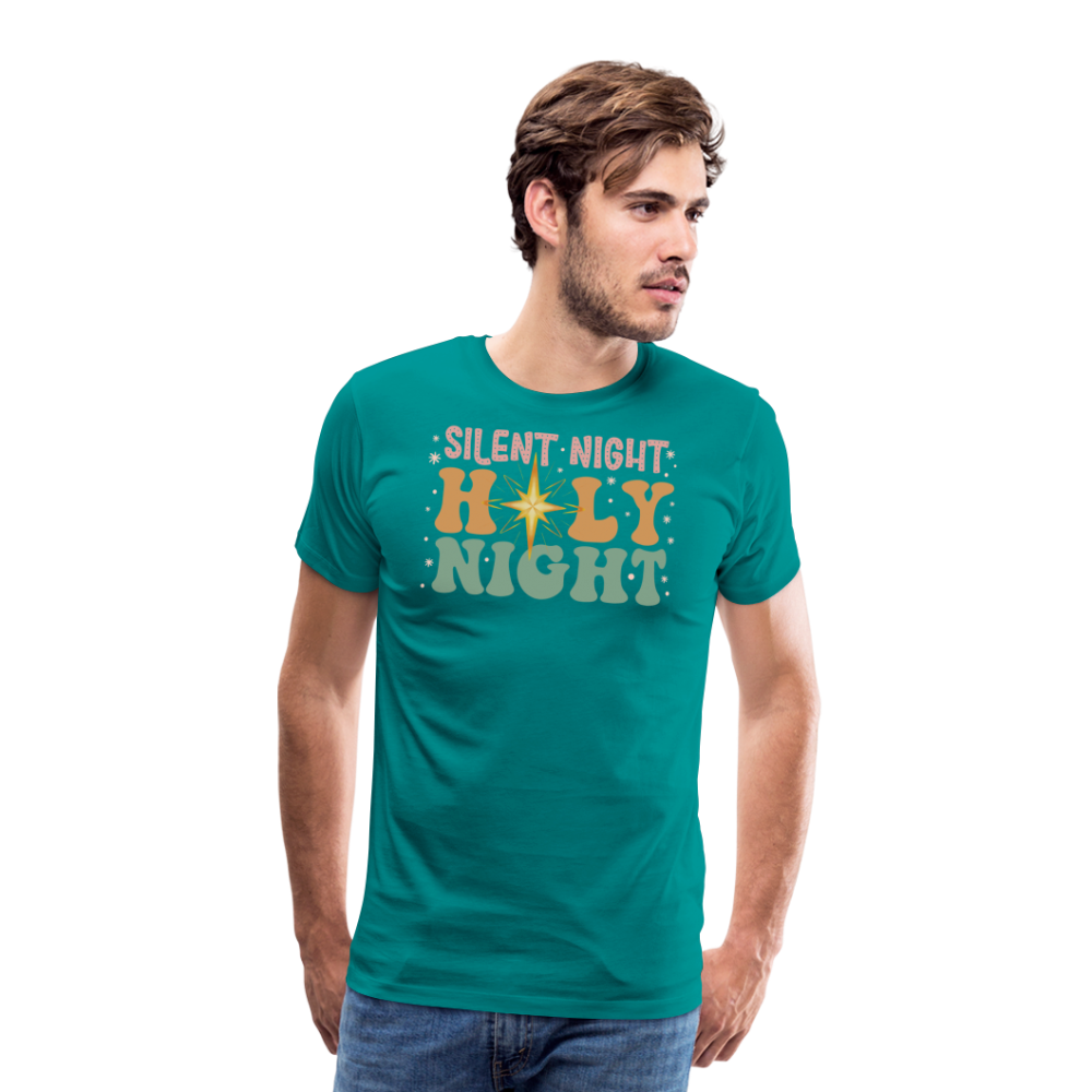 Silent Night Christmas Family Men's Premium T-Shirt - teal