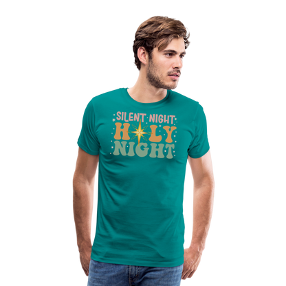 Silent Night Christmas Family Men's Premium T-Shirt - teal