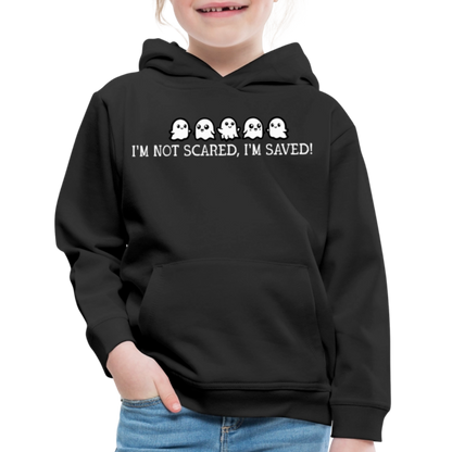 I'm Not Scared I'm Saved (W) Kid's Hoodie - black