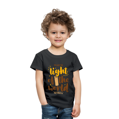 You are the Light of the World (Candle) Toddler T-Shirt - black