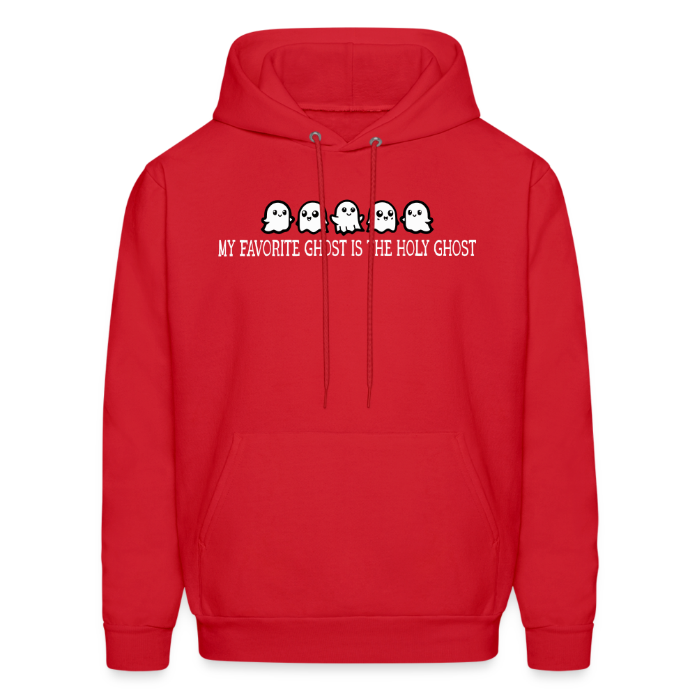 My Favorite Ghost is the Holy Ghost (W) Men's Hoodie - red