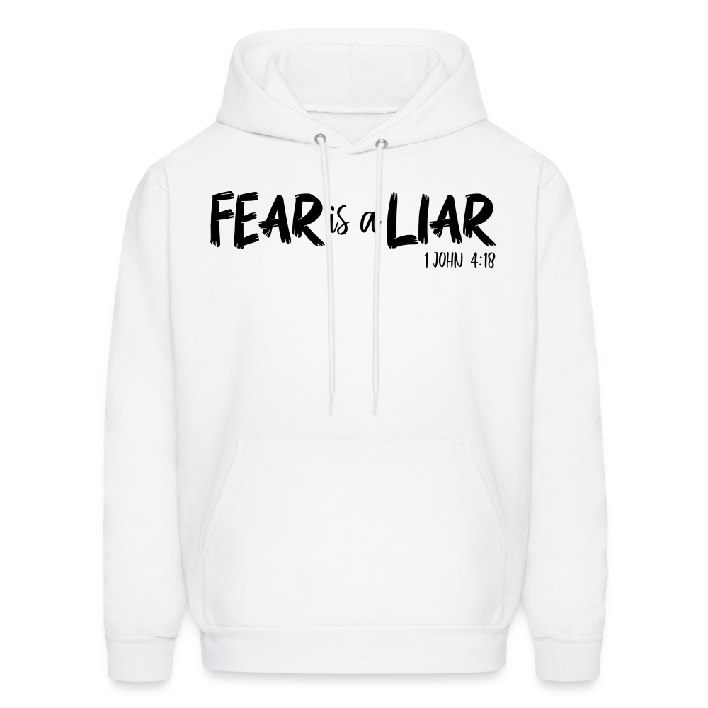 Fear is a Liar Men's Hoodie - white